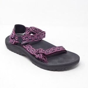 Teva Women Midform Universal Sandals Purple Patterned Strappy 6576 Size 10